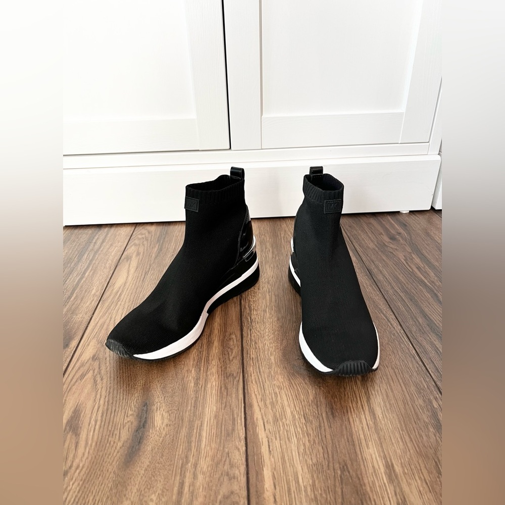 Michael Kors Skyler Stretch-Knit Sock Sneaker